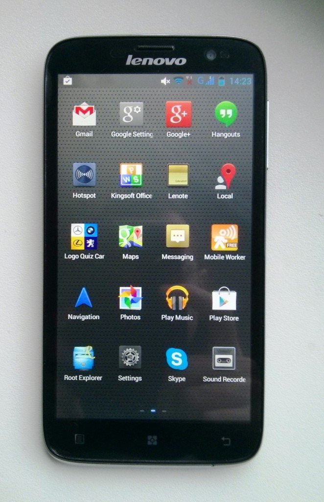 Lenovo a850 front