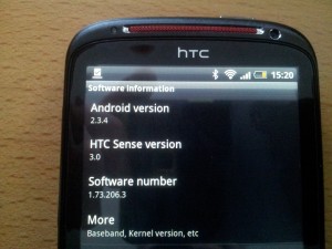 HTC Sensation XE Android Version
