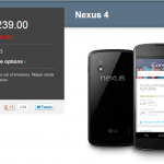Nexus 4 isparduotas