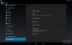 Nexus 10 Android 4.2.2 atnaujinimas